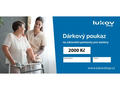 Dárkový poukaz v hodnotě 2000 Kč - elektronický