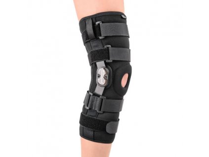 Kolenní ortéza dlouhá se stabilizací čéšky - uzavřená varianta, M - Obvod stehna 44 - 50 cm