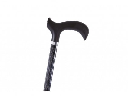 Vycházková nastavitelná hůl pro seniory se vzorem, černá