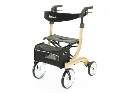 Čtyřkolové chodítko odlehčené šampaň DMA