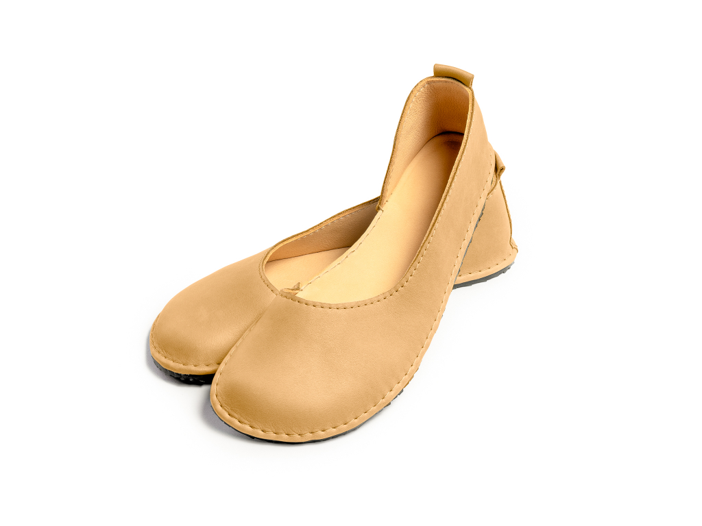 Delfi Ballerina Flat in Basic Beige – Hampden Clothing