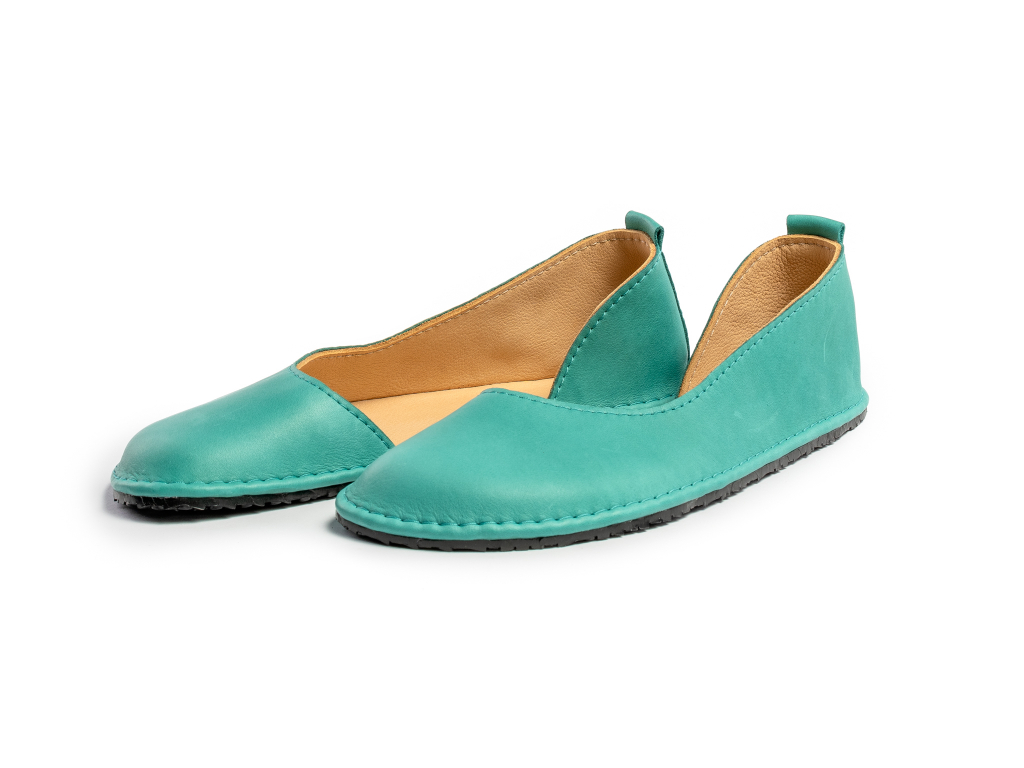 Barefoot ballerinas - blue-green - Luks Shoes