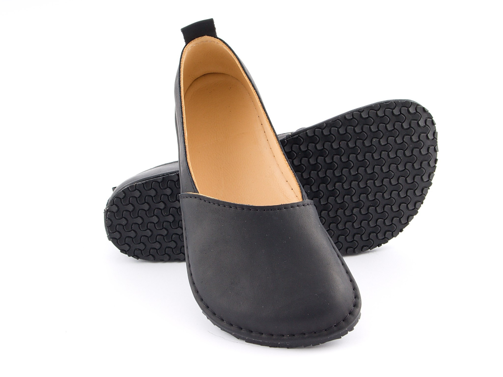 Excellent Barefoot moccasins - black - Luks Shoes