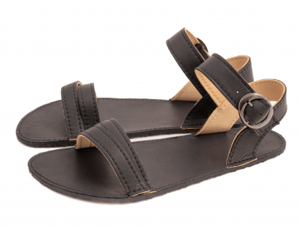 Verano Barefoot sandals – wide fit - wine black - Luks Shoes