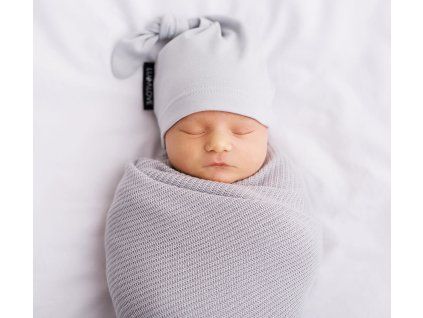 Lullalove Lehká bambusová dečka Šedá