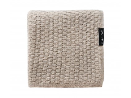 Lullalove Lehká dečka z vlny Merino Motýlek - Premium Béžová