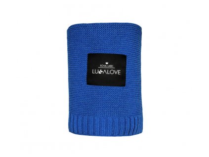 Lullalove Bambusová dečka Royal Blue - Modrá