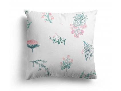 Lullalove Povlak na polštář 40x40cm Luční Kvítí Růžové