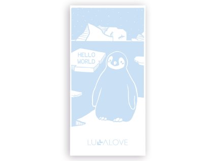 Lullalove Inovativní bambusový ručník XL Tučňák