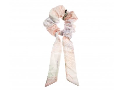 Lullalove Gumička do vlasů se stuhou BOHO Růžová