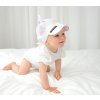 Lullalove Bambusový šátek na hlavu Kapradiny Růžové
