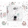 Lullalove Zavinovací přikrývka z mušelínu plena 100 x 100cm Ježek Růžový