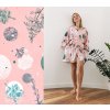 Lullalove Bambusový župan - Rose garden