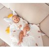 Lullalove Polštář z mušelínu pro miminka - Noční Motýli