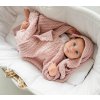 Lullalove dečka z vlny Merino vzor Keksík - Premium Pudrová Růž