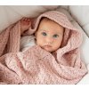 Lullalove dečka z vlny Merino vzor Keksík - Premium Pudrová Růž