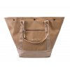 Lullalove Velká taška shopperka - Béžová eko kůže