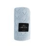 Lullalove Ažurková přikrývka BOHO Blankytně Modrá