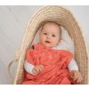 Lullalove Ažurková přikrývka BOHO Korálová
