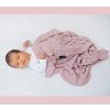 Lullalove Ažurková přikrývka BOHO Pudrová Růž
