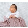 Lullalove Ažurková přikrývka BOHO Pudrová Růž