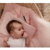 Lullalove Peřinka z mušelínu do kočárku Světle Růžová