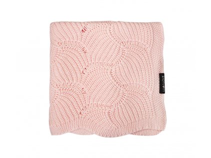 Lullalove Bambusz takaró  kagyló minta  rózsaszín
