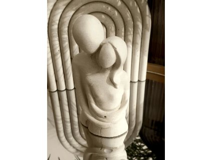 "ty a já" - bílá, šedá, mramorová