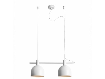 BERYL II biela minimalistická visiaca lampa