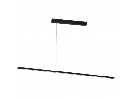 Jednoduché moderné LED minimalistické závesné svietidlo v čiernej farbe