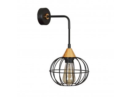 LATARNIA K1 BLACK | industriálna retro nástenná lampa