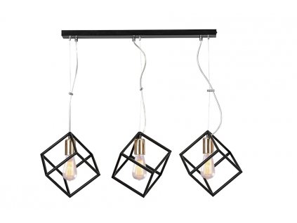 AMBITON 3 | dizajnová čierna visiaca lampa