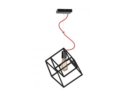 BOX | dizajnová industriálna čierna závesná lampa