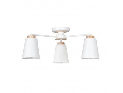 PERIOT 3 | moderné prisadené biele stropné svietidlo