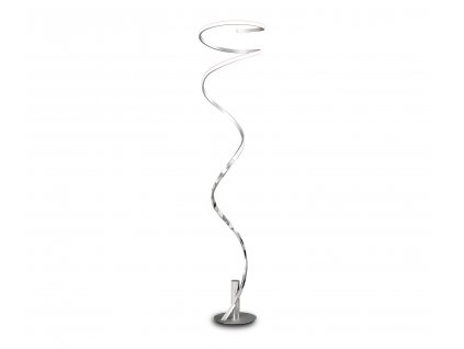 helix dizajnova led stojaca lampa chrom