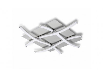 NUR luxusné stropné štvorcové led svietidlo 57cm chrom