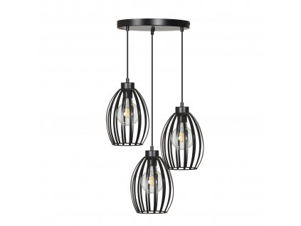 BORIS 3 Premium | dizajnová závesná lampa (Farba Čierna)
