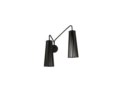 DOVER BLACK II 9265 | drevená nástenná lampa