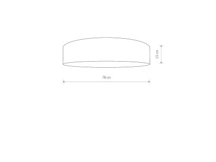 TURDA WHITE VII 8958 | ľahké papierové svietidlo ø=78 cm