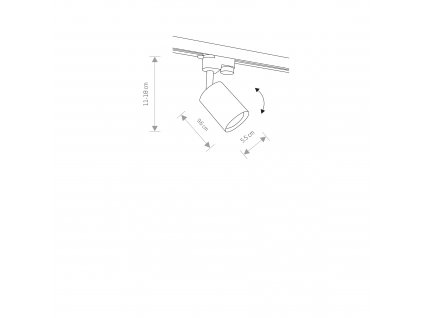 PROFILE EYE SPOT SOLID BRASS 7857 I mosadzný spot v lištovom systéme