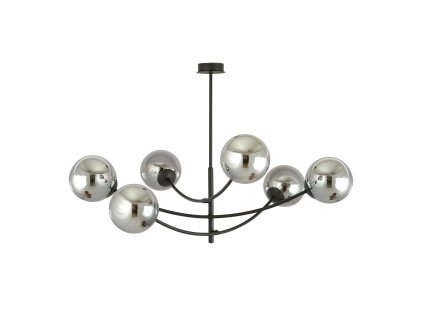 EMIBIG | 1102/6 | HUNTER 6 | dizajnová čierna závesná lampa
