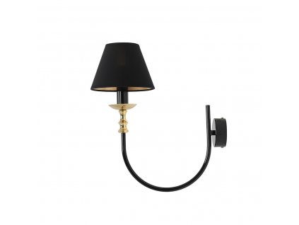 ALDEX | 1118C1 | ROMA | čierna elegantná nástenná lampa