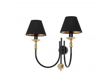 ALDEX | 1118D1 | ROMA 2 | čierna elegantná nástenná lampa