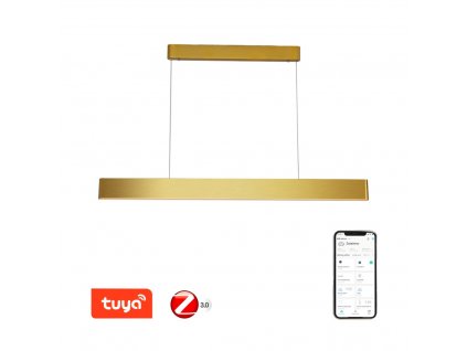 immax neo milano smart zavesne linearne svietidlo zlate 120cm cct 40w rgb 18w zigbee 3 0