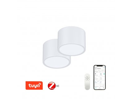 IMMAX | 07024L-15BD | RONDATE SADA | Biele smart LED stropné svietidlo