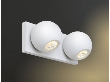 MAXLIGHT | W0125 | GOAL II | Nástenné dvojité biele LED svietidlo