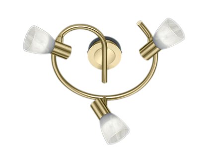 TRIO | 871090308 | LEVISTO III | Stropne prisadená dizajnová mosadzná okrúhla LED lampa