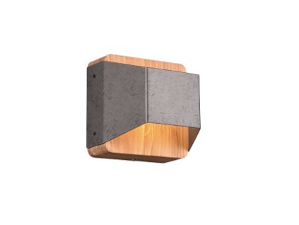 TRIO | ARINO S | Nástenná niklovo-drevená LED lampa