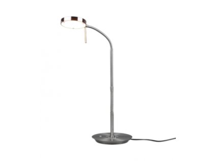 TRIO | MONZA | Stolná niklová minimalistická LED lampa