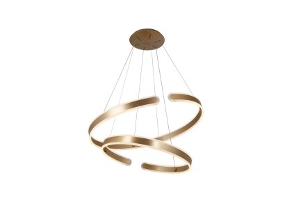 Dizajnové kruhové luxusné zlaté závesné led svietidlo Maxlight Sydney